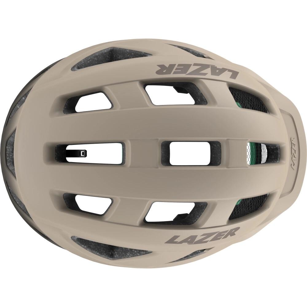 LAZER Helm Cerro KinetiCore Freizeit matt taupe S 52-56 cm - sicher & komfortabel