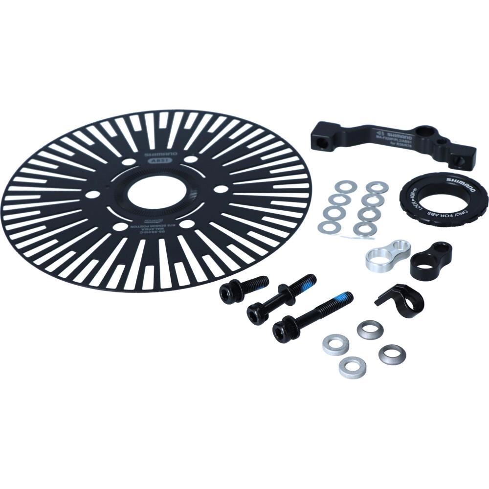 Shimano Bosch ABS Sensorscheibe + Halterungs-Set BS-SS310-C5 Center Lock 200 → 220 mm