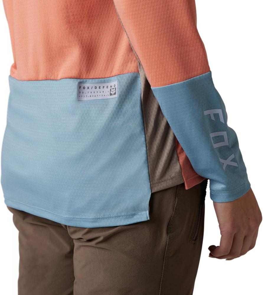 FOX Defend Damen MTB-Langarmtrikot L - Salmon mit TruDri