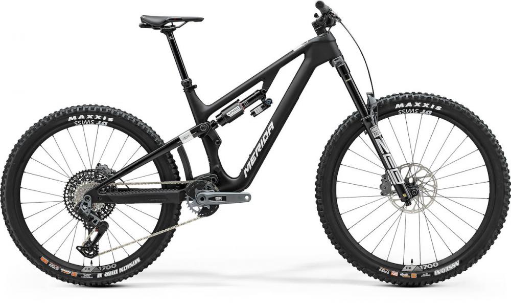 Merida ONE-SIXTY 8000 III3 silk black(silver) M SILK BLACK (SILVER) - Enduro-Bike für kompromisslose Trails