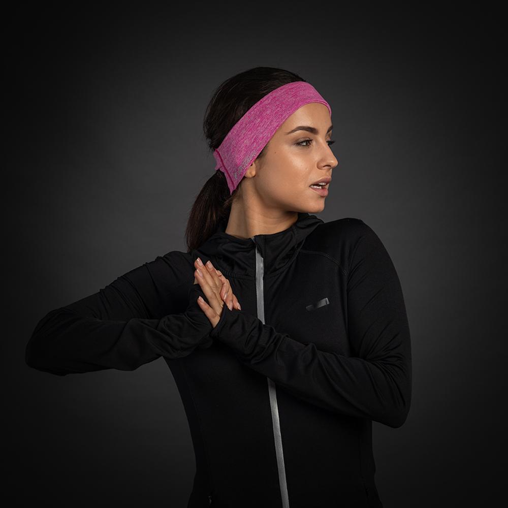 CHIBA Stirnband Pro Lady - S/M, pink, Thermostretch, reflektierend