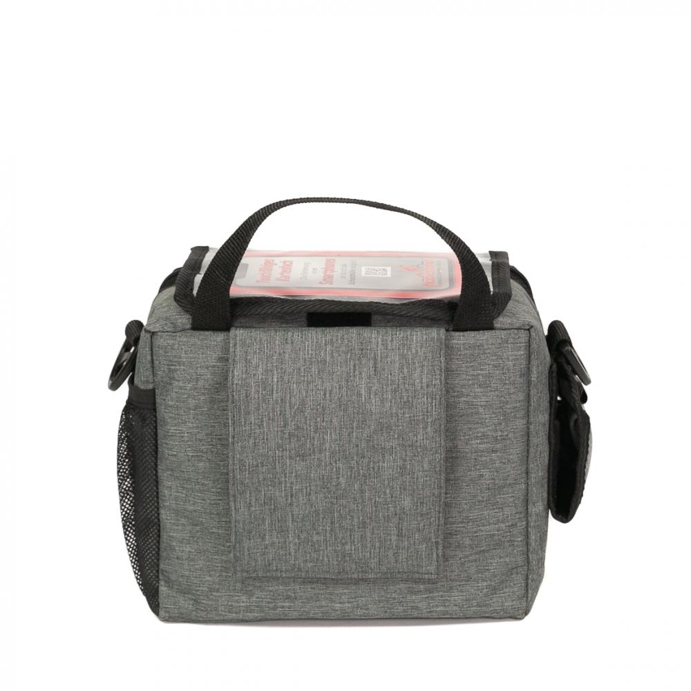 Haberland Lenkertasche 6l Bottle grau - praktische Lenker-Tasche mit Flaschenfach