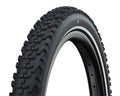 Schwalbe Smart Sam Cargo Performance 60-507 schwarz, robuster On-Offroad-Reifen mit Stollenprofil und weißer Linie.