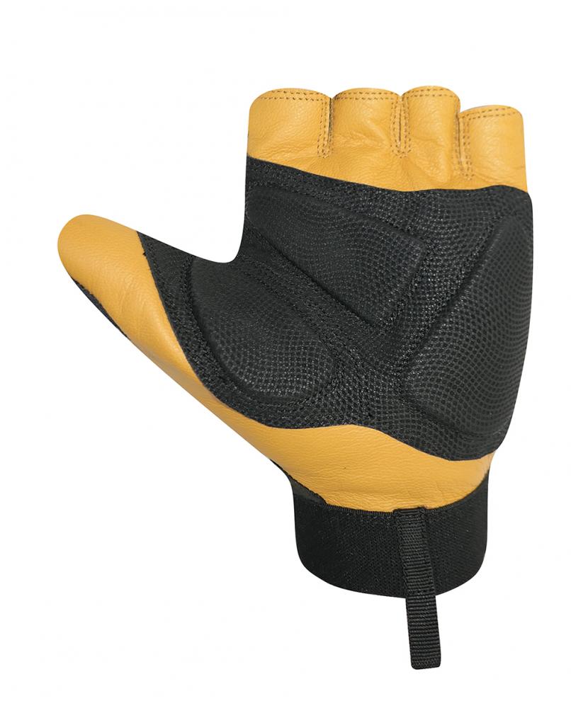 CHIBA Argon III - Rollstuhlhandschuhe L schwarz, Gelpolster, belüftet, ergonomisch