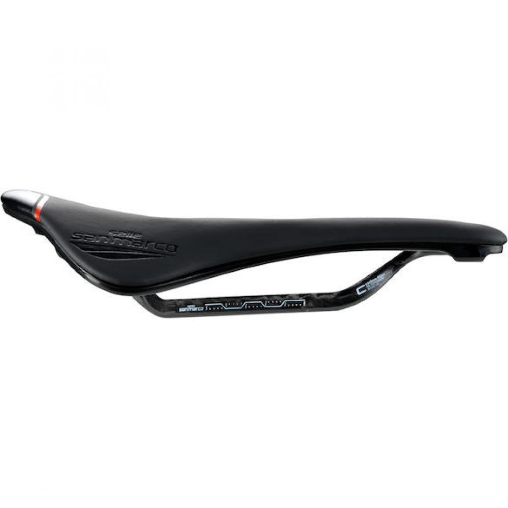 Selle San Marco Sattel Shortfit 2.0 Carbon FX 155 x 255 mm Schwarz - leichter Performance-Rennradsattel