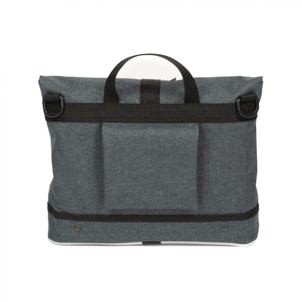 Haberland Lenkertasche Mel eMotion 4 nature anthrazit/reflex - nachhaltige Lenkertasche mit KLICKfix