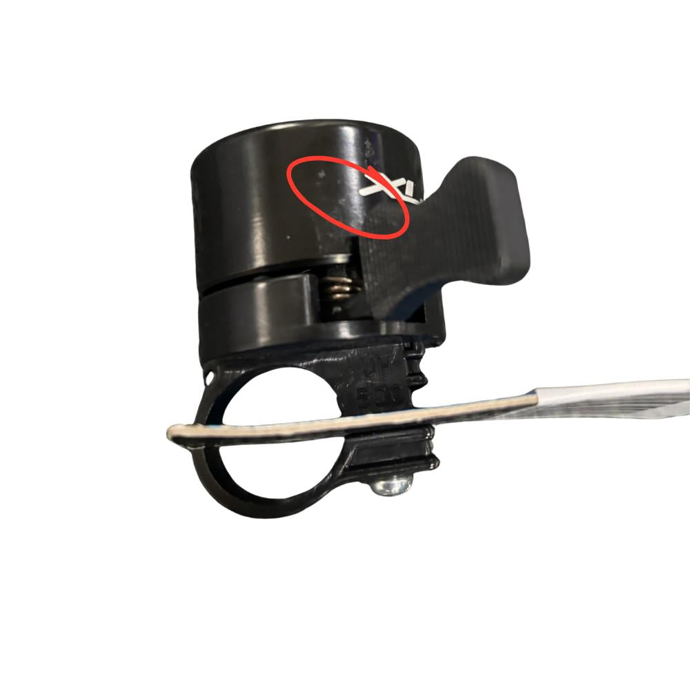 Retoure: XLC Miniklingel mit Kompass DD-M36, schwarz, Aluminium, Ø 40 mm, passend für Lenkerdurchmesser 22,2/25,4 mm, integrierter Kompass, kompakt und leicht, klare Klangqualität