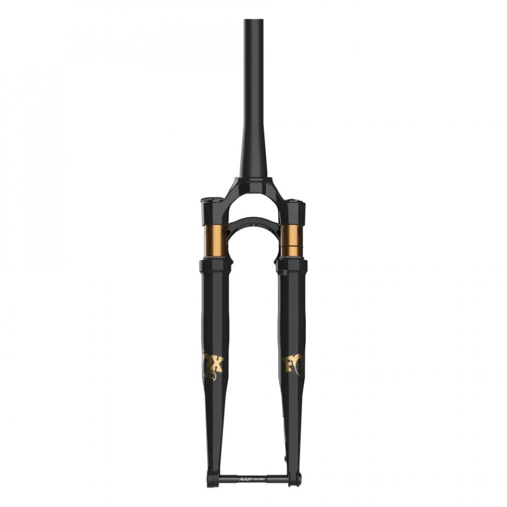 FOX 32 TC Factory Grip SL Gravel Federgabel, schwarz mit goldener Kashima-Beschichtung.