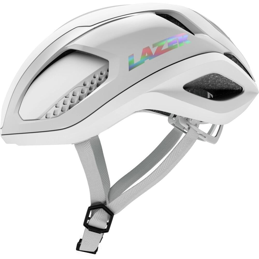 LAZER Helm Vento KinetiCore Road Pure White L 58-61 cm - maximaler Aero-Rennradhelm
