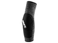 100% Ridecamp elbow pads L Grey Heather / Black - leichter MTB-Ellbogenschoner mit Top-Belüftung