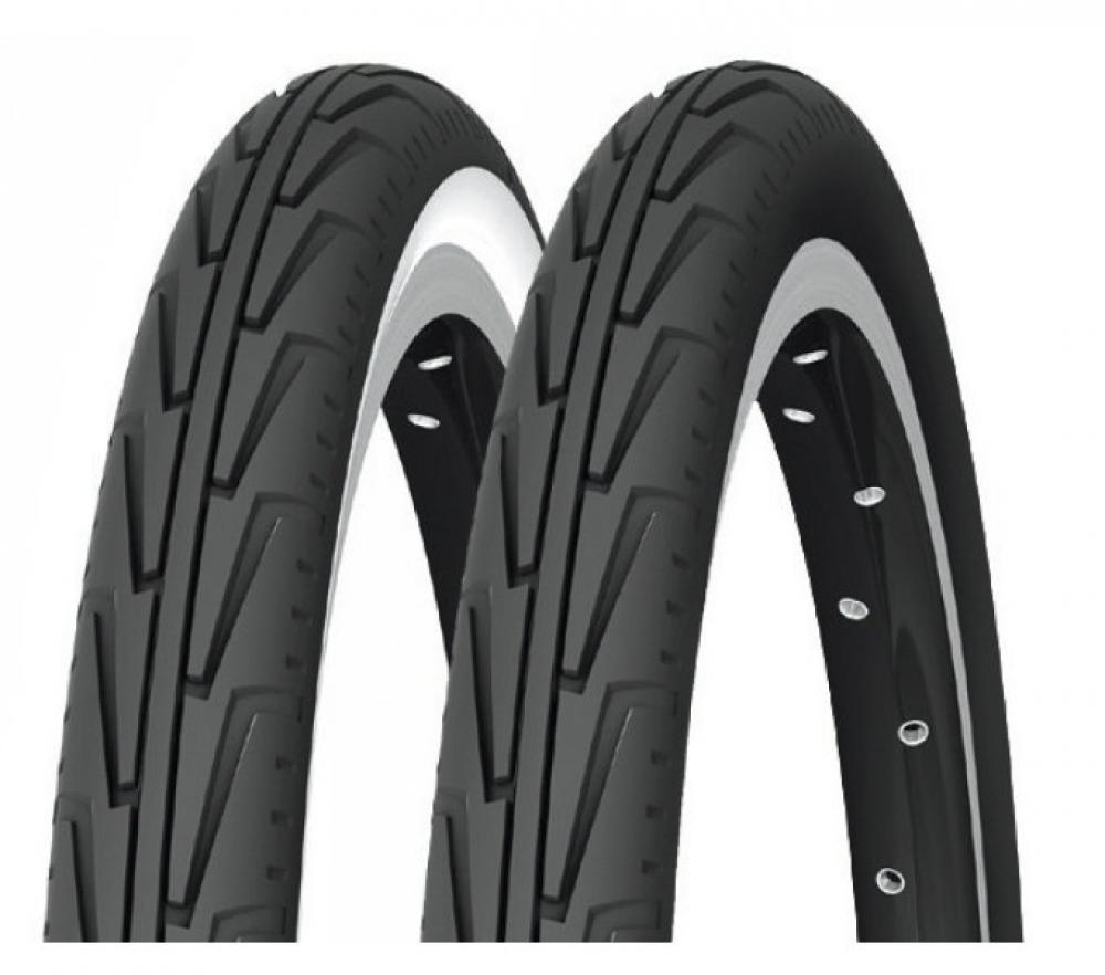 Michelin Reifen City'J Access Line 18x1.45" 37-390 schwarz/weiß Draht