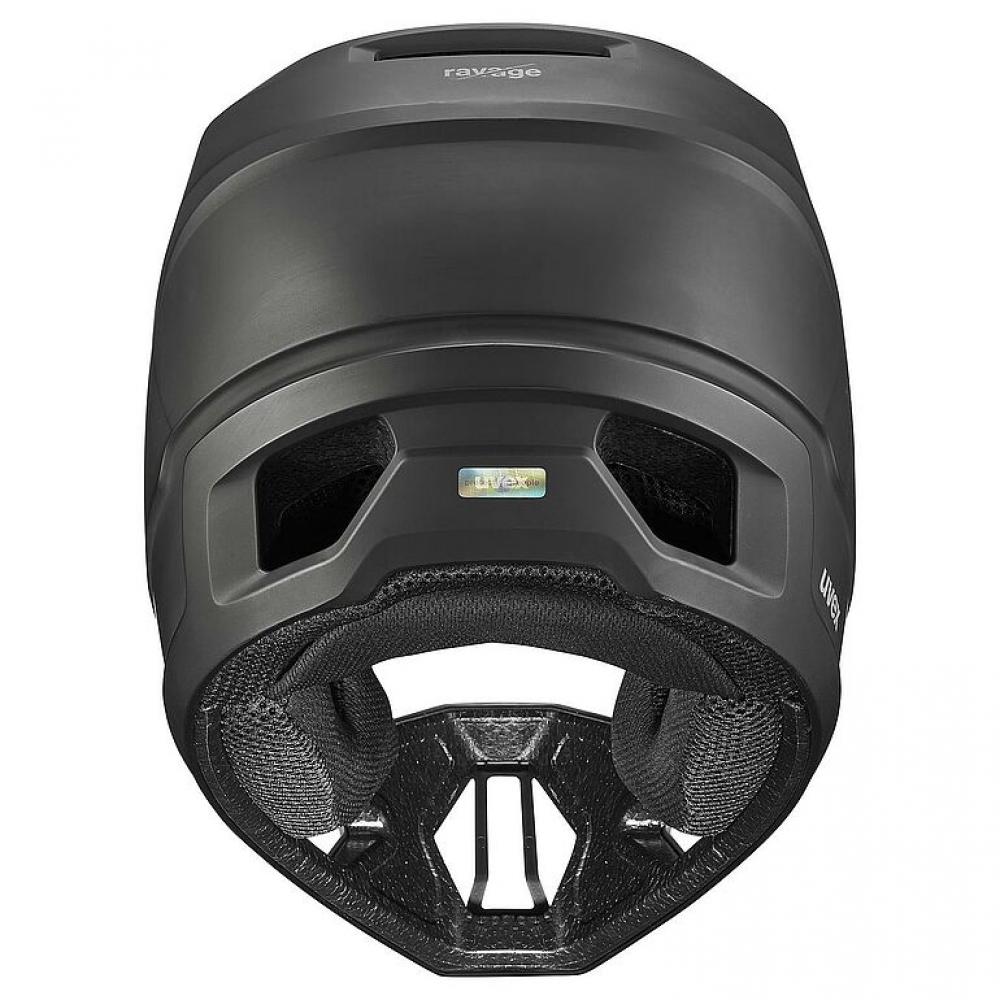uvex ravage Fullface MTB-Helm black-grey matt 56-59 cm - Hardshell, COOLMAX®, 12 Lüftungen, ASTM F1952 zertifiziert