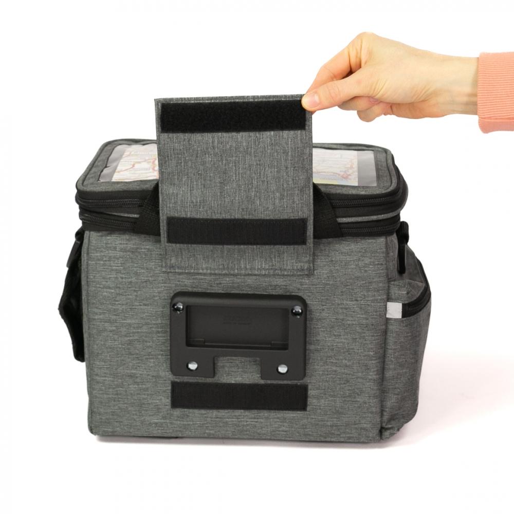 Haberland Lenkertasche Max Plus 10l grau - clevere Organisation am Fahrradlenker