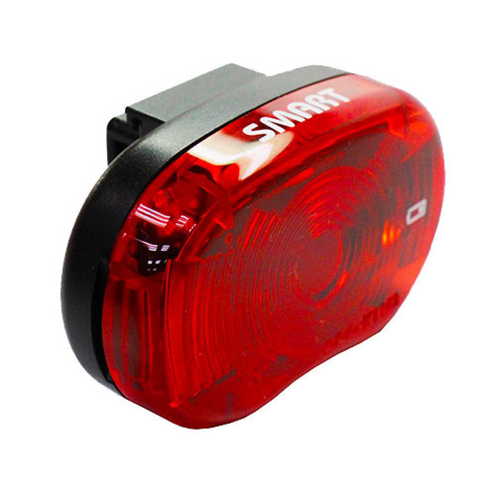 Messingschlager Batterie-Rücklicht Star LED schwarz Stvzo