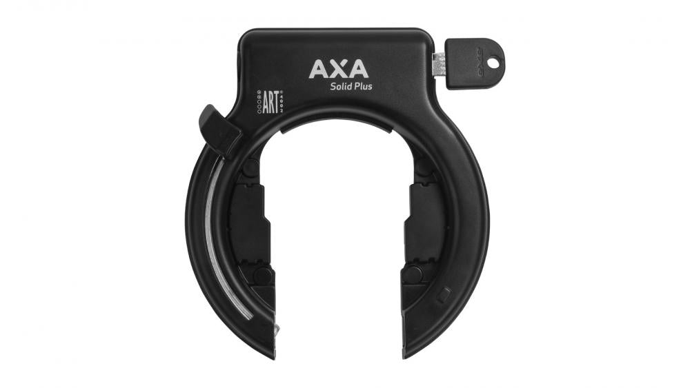 AXA Rahmenschloss Solid Plus - Sicheres Fahrradschloss mit Plug-in-Funktion