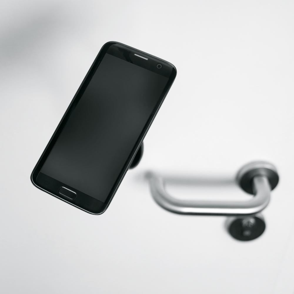 SKS COMPIT FLEXX Smartphone-Halterung flexible Handyhalterung mit Flexarm und Saugnapf für alle glatten Oberflächen, ideal für Auto, Küche und Arbeitsplatz