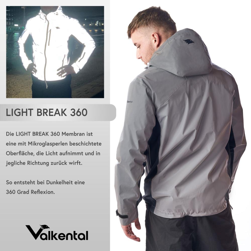 Valkental Herrenjacke Softshell S grau