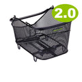Racktime Bask-it TRUNK 2.0 small, schwarzer 20l Fahrradkorb aus Metallgeflecht.
