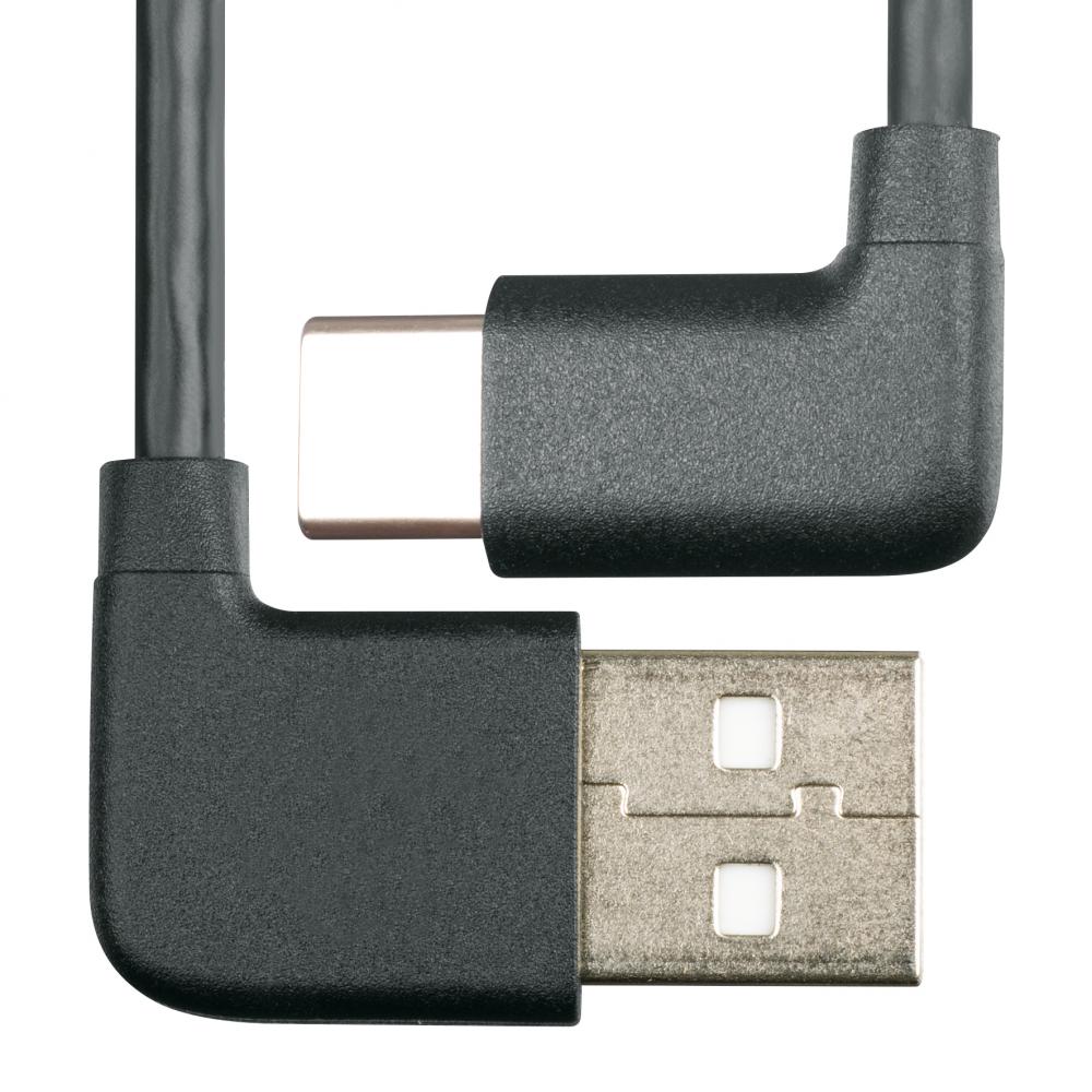 MonkeyLink ML-ChargingCable USB-C zu USB-C 30 cm, schwarz, mit LED-Ladeanzeige, kompatibel mit ML-PowerSupply, schnelles Laden für E-Bike Akkus, robustes Design
