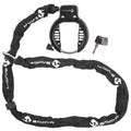 M-WAVE Ringchain Rahmenschloss mit Kette Rahmenschloss mit befestigter Kette, Schlüssel, 63 mm Öffnung, Kettenlänge 1.500 mm