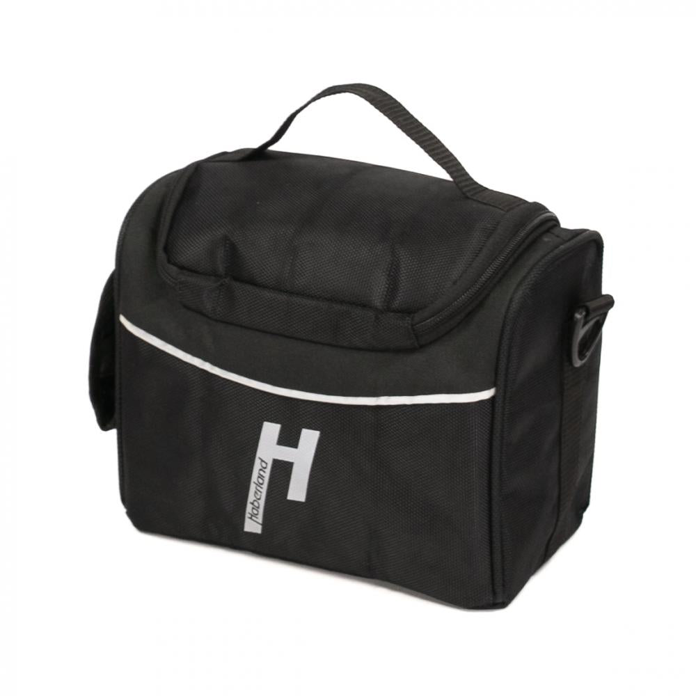 Haberland Lenkertasche 5l Siebensachen schwarz - praktische Fronttasche mit KLICKfix
