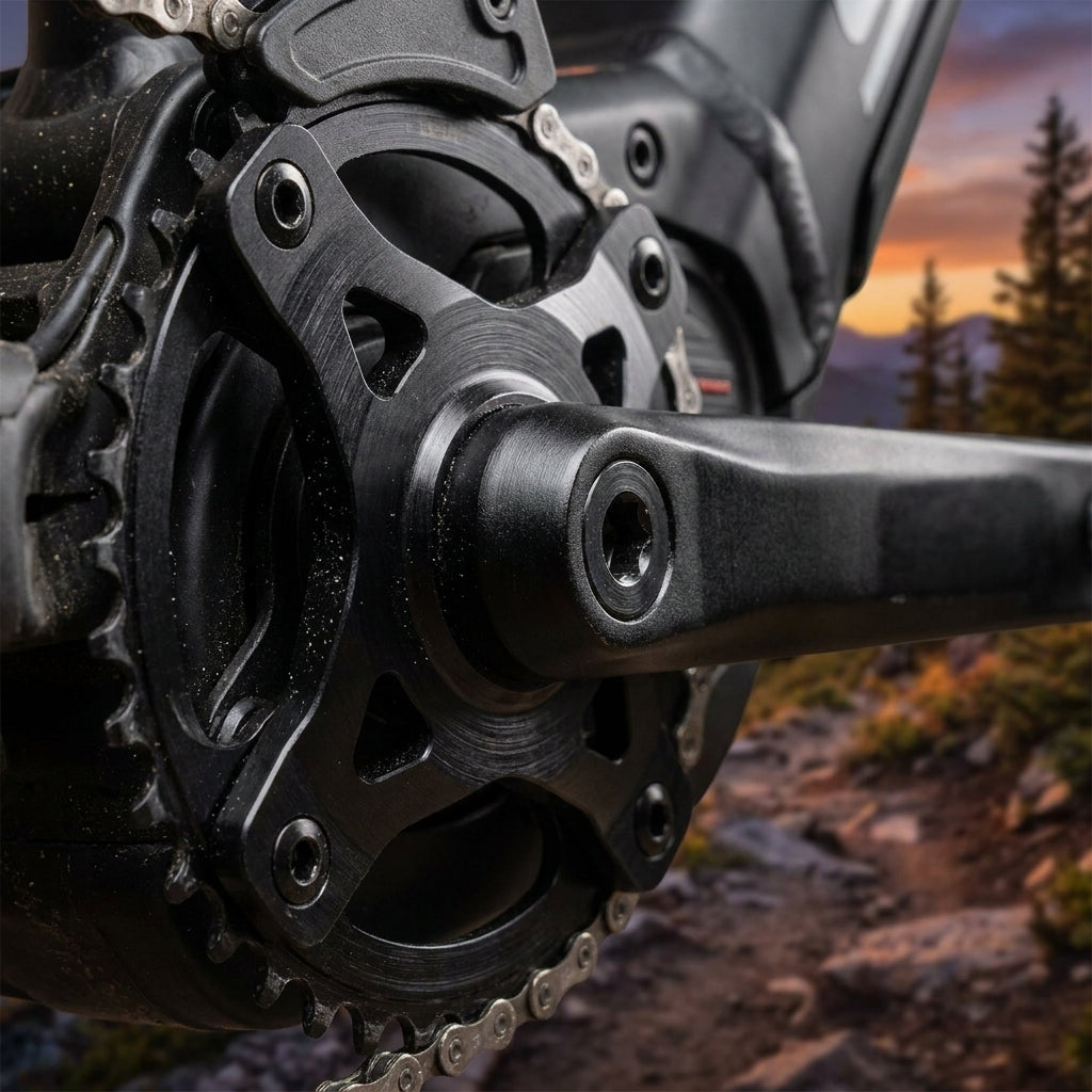 Stronglight Spider 4-Arm 104mm für Bosch Gen.4 E-Bike aus Aluminium 7075-T6. Leichte, präzise Antriebskomponente.
