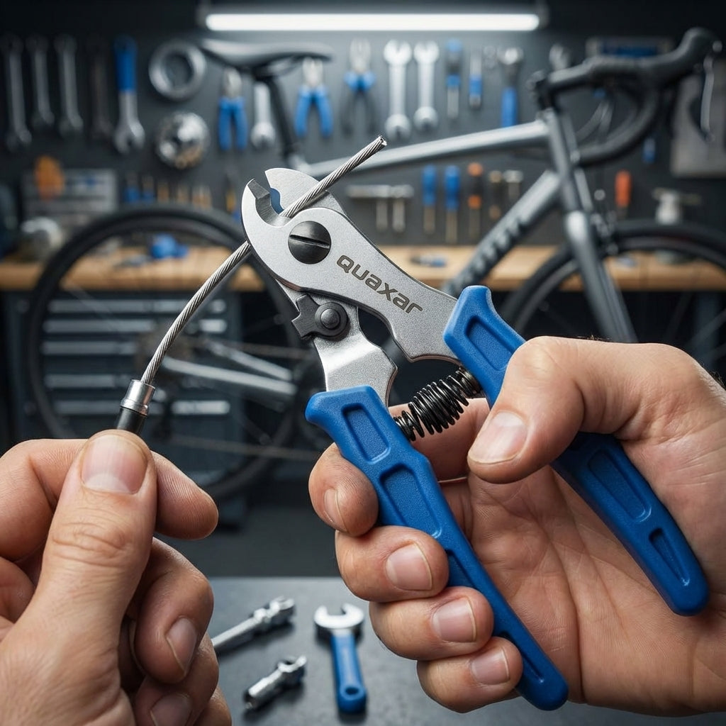 Fasi Zange Quaxar für Fahrrad Kabel und Außenhülle. Präzises Schneidwerkzeug für saubere Fahrradwartung und Reparaturen.