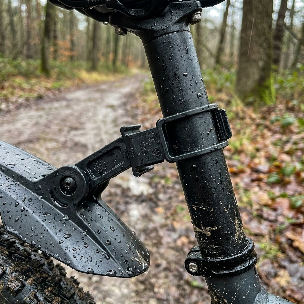 SKS Velo 65 Rahmenclip, Ersatzteil für Hinterrad-Schutzblech. Stabile Befestigung an 26" & 29" Fahrrad-Sattelstützen.