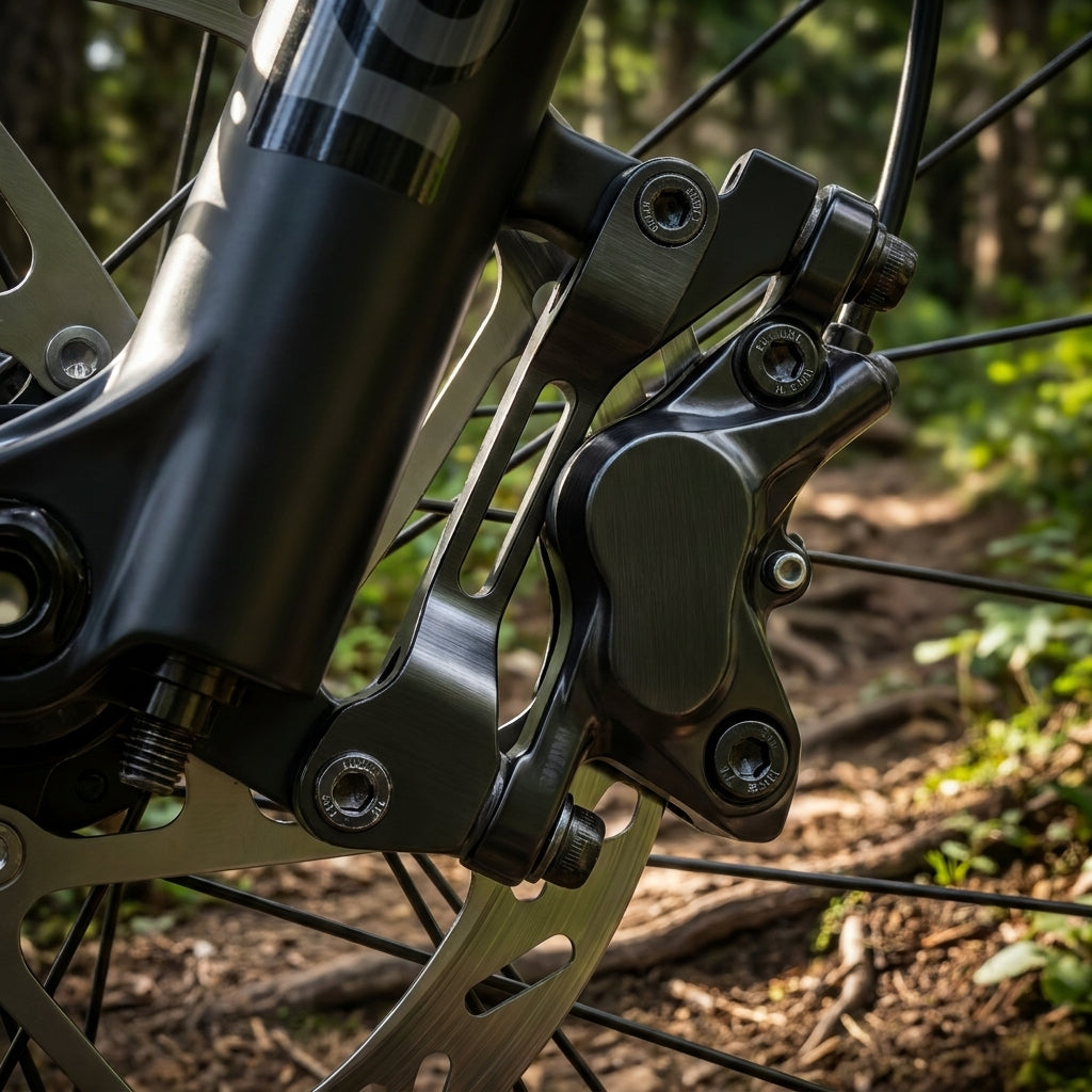 SHIMANO Scheibenbremsadapter Vorne PM IS 160mm für Fahrrad, Mountainbike. Präzise Montage von Bremssattel an Gabel.