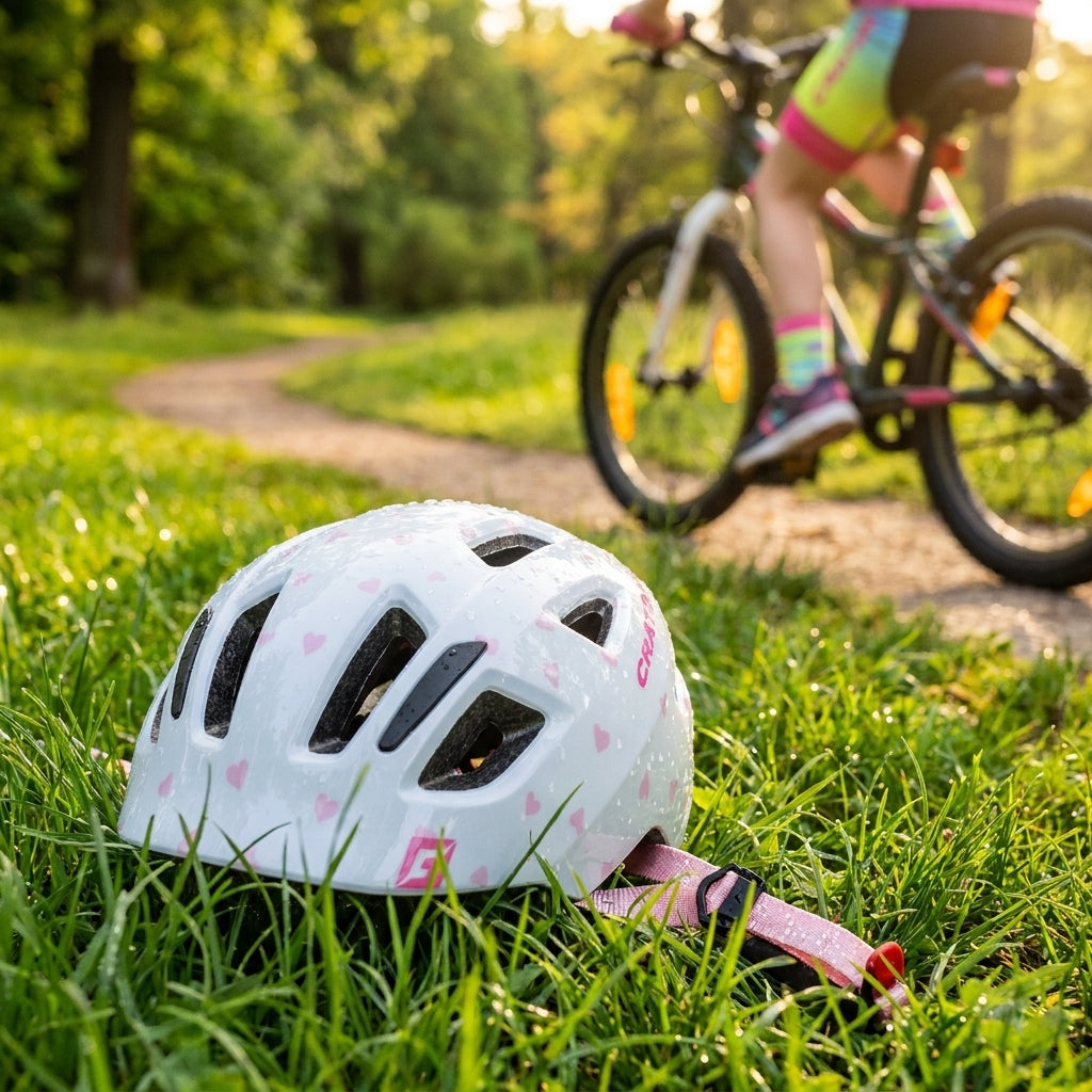 Cratoni Kinderhelm Maxster Kid Herz rosa glänzend, sicherer Fahrradhelm für Mädchen 51-56cm. Komfortabel und verstellbar.