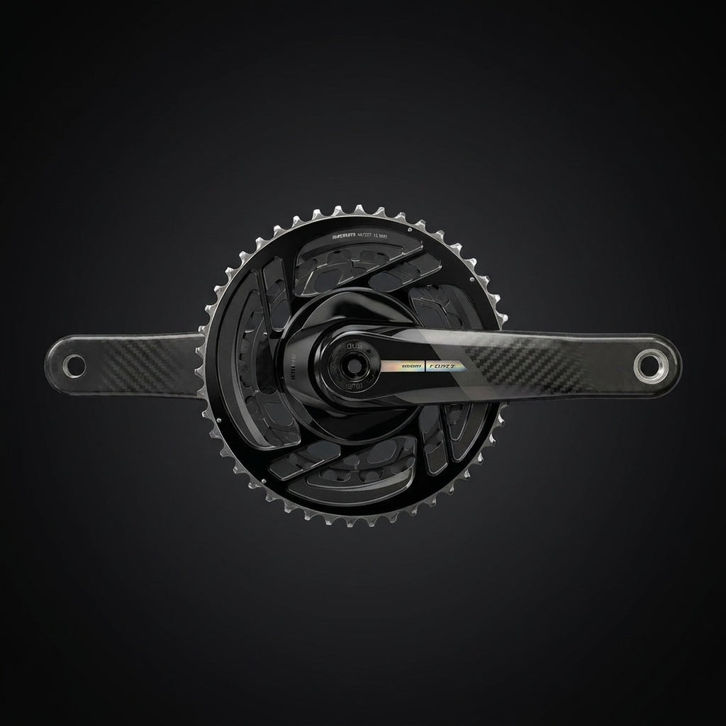 SRAM Force AXS 2x12 Kurbelgarnitur, leichte Performance Rennradkurbel aus Carbon, 46-33T.