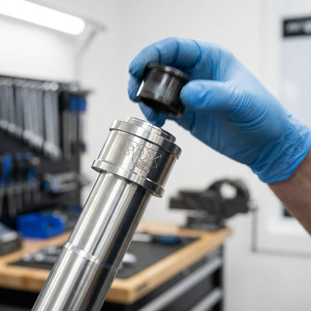 FOX Tooling 32mm Gabelbuchsen Einpresswerkzeug für präzise und materialschonende Federgabel-Montage. Werkstattqualität.