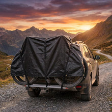 VK International Fahrradschutzhülle Duo  130 × 250 cm, wetterfeste Abdeckung für 2 Fahrräder, schwarz