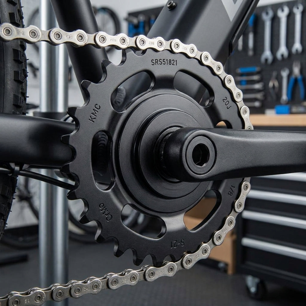 KMC E-Bike Ritzel 21 Zähne 1/2x1/8 Zoll schwarz. Langlebiges Antriebsritzel für E-Bikes.