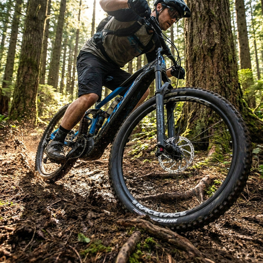 Race Face Aeffect R eMTB Hinterrad, 29 Zoll, schwarz. Robustes Laufrad mit Microspline für anspruchsvolle E-Mountainbiker.