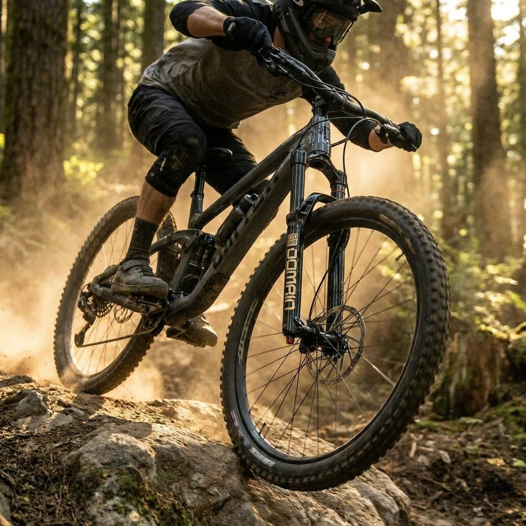 Rockshox RS.Domain Gold Isolator RC3 27.5" Federgabel, 170mm Federweg, schwarz. Hochleistungs-MTB-Gabel für Enduro und Trail.