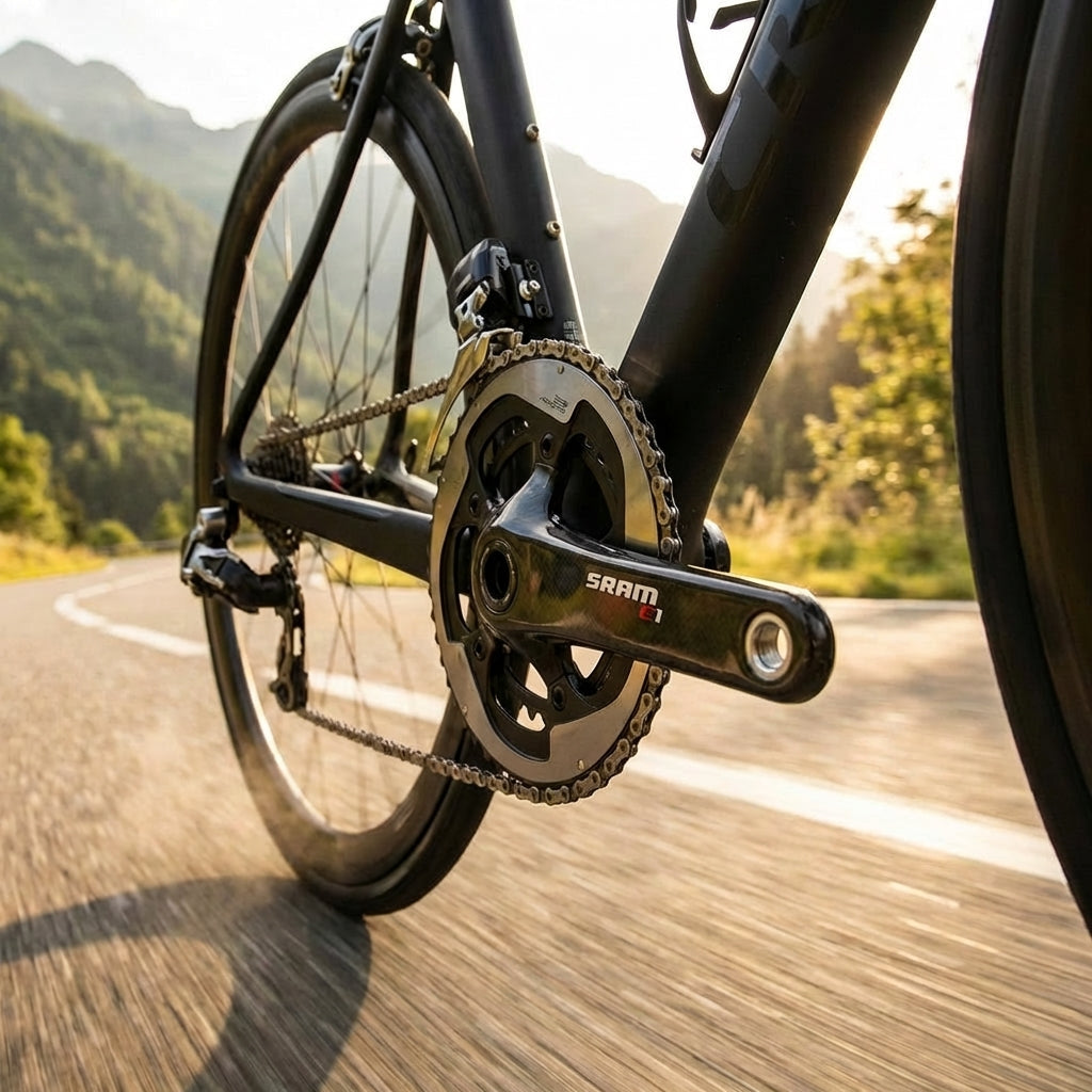 SRAM RED E1 Kurbelgarnitur 165 mm 48-35T. Ultraleichte High-Performance Rennradkurbel mit X-Range für maximale Effizienz und Steifigkeit.