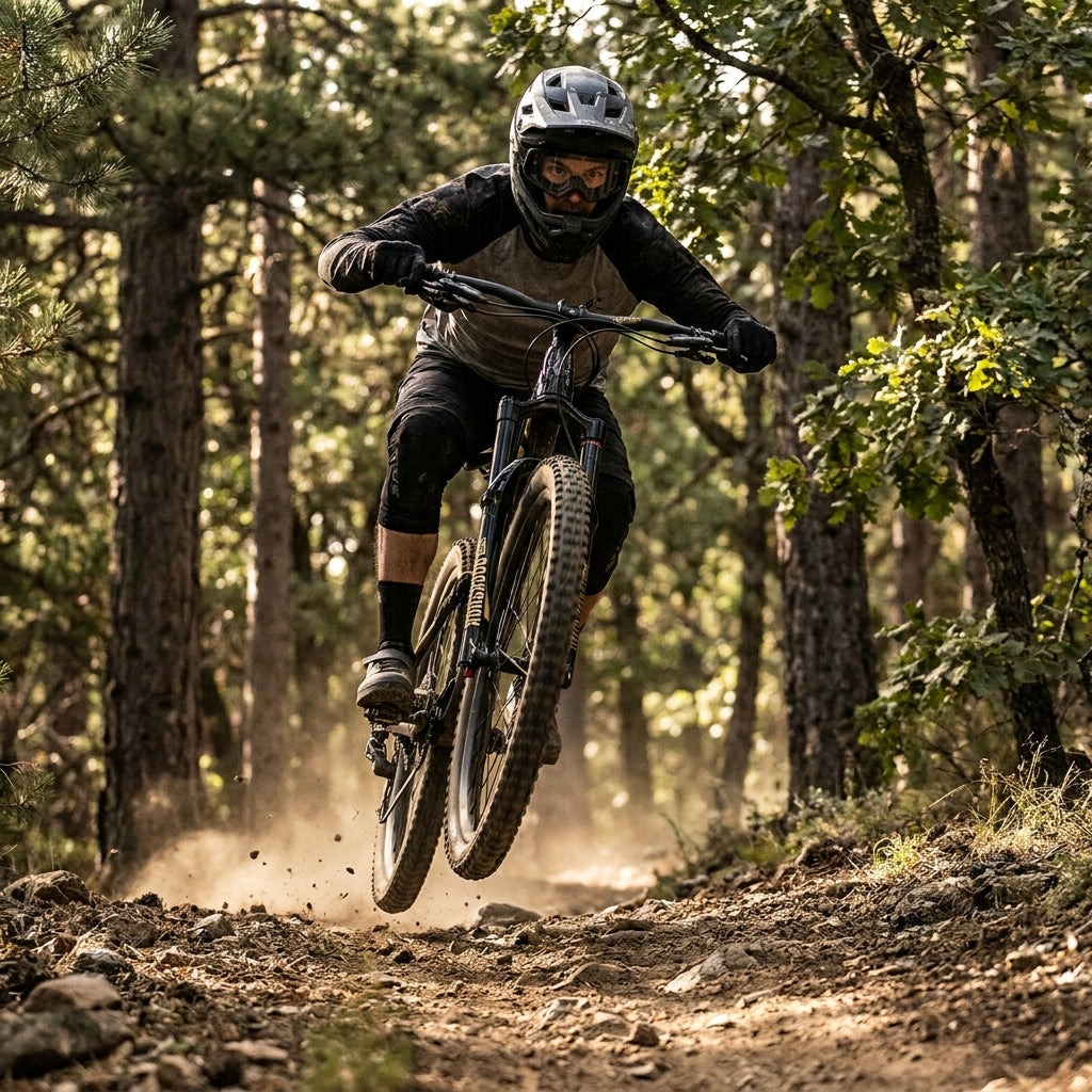 RockShox Psylo Gold Isolator RC Federgabel 27.5" Boost 160mm, schwarz. High-Performance MTB-Gabel für extreme Trail-Kontrolle.