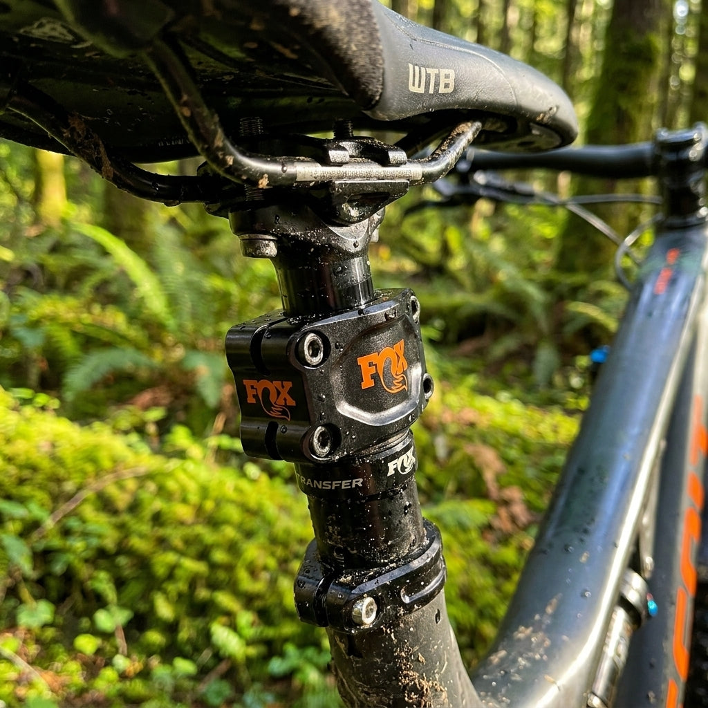 FOX Transfer Lower Sattelklemmung V2 SP für Dropper Posts. Präzise, sichere Befestigung. Original Ersatzteil Mountainbike.