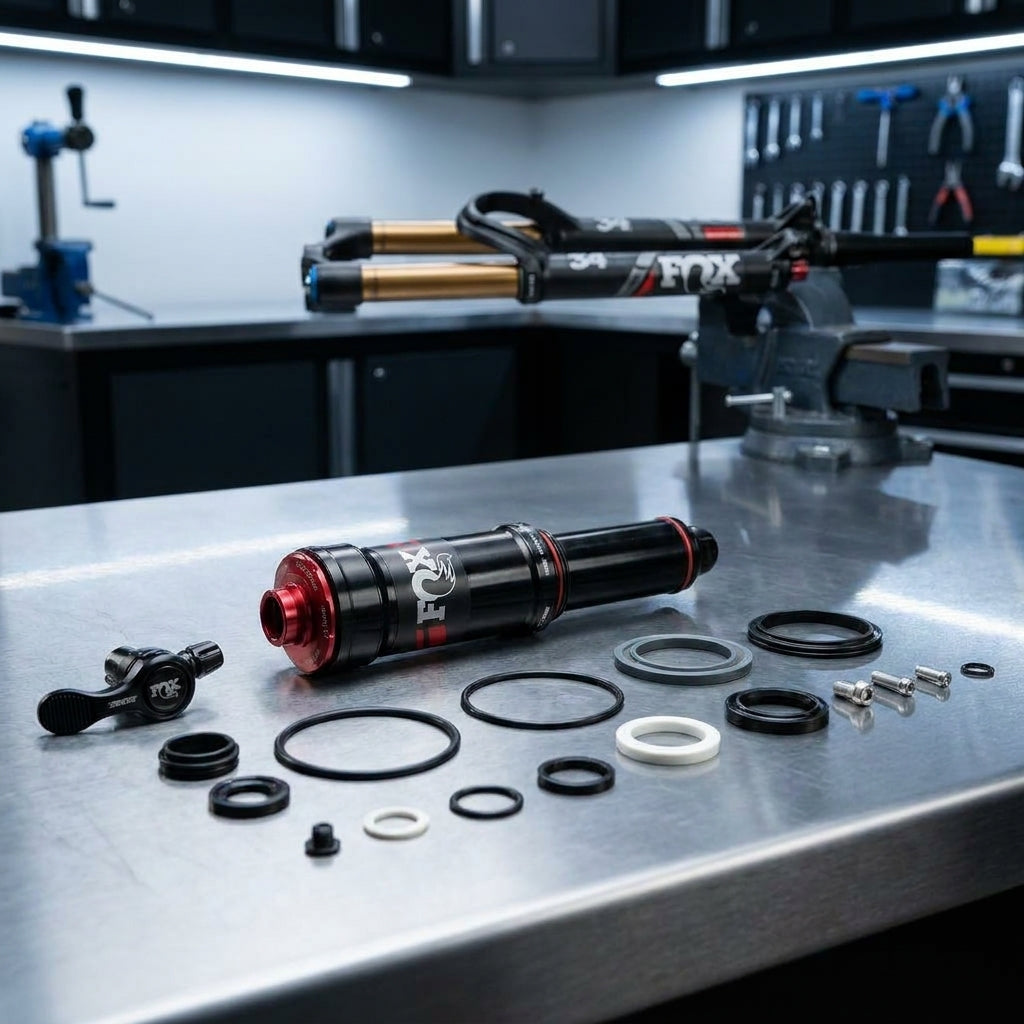 FOX Service Set 34 SC GRIP SL Push-Lock Remote Cart Assy für präzisen Federgabelservice und beste Performance.