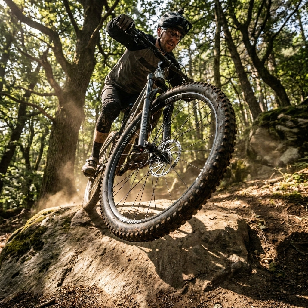 DT Swiss F1900 Classic 27,5 MTB Vorderrad für Enduro und Trails. Robust, schwarz, tubelessfähig für maximale Performance.