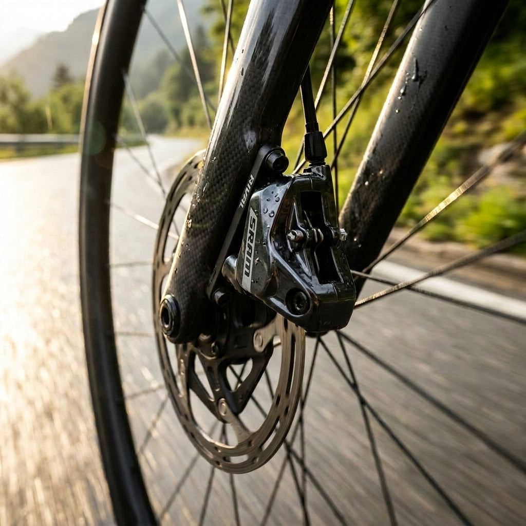 SRAM Rival AXS Flat-Mount Bremssattel für Rennrad und Gravelbike. Leistungsstarke Scheibenbremse, präzise Kontrolle.