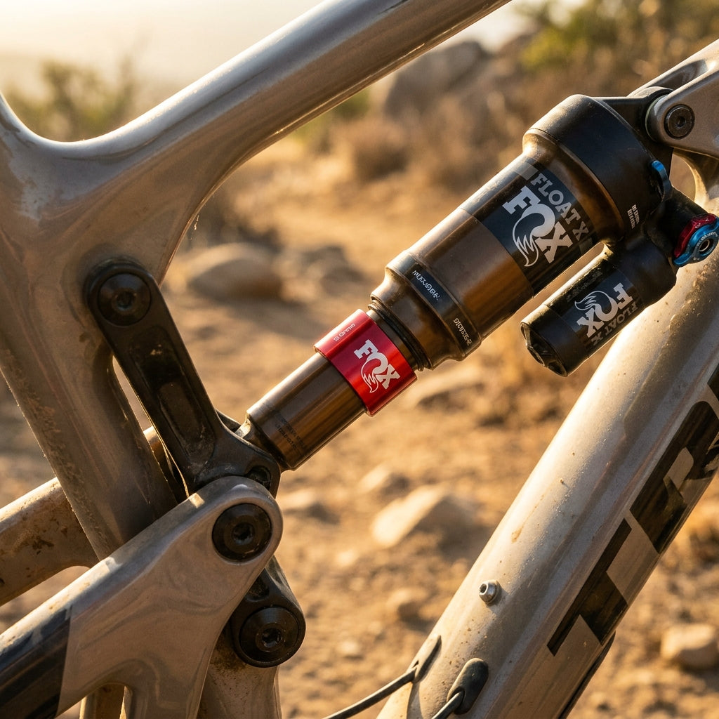 FOX Spacer Reducer 5.0mm Rot für FOX FLOAT X2 Dämpfer. Optimale Fahrwerksabstimmung, Mountainbike-Tuning und Federwegsanpassung.
