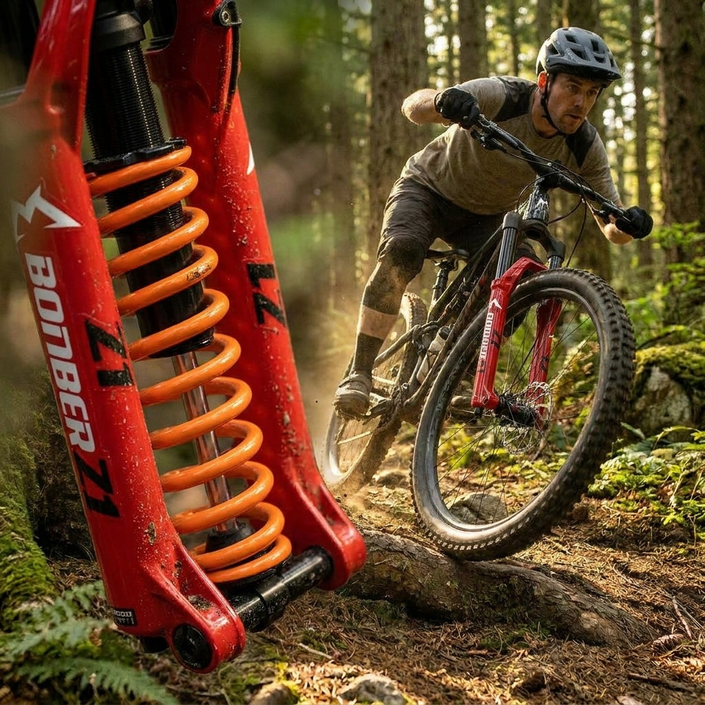 FOX Service Set Spring Kit Soft für Marzocchi Bomber Z1 Coil. Optimiert Mountainbike Federung für Komfort, Traktion & Kontrolle.