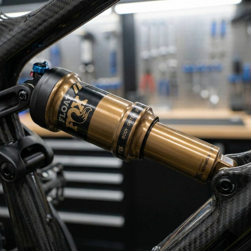 FOX Body Outer 2021 Float Dämpfergehäuse mit Kashima Beschichtung. Präzises MTB Ersatzteil für optimale Federung.