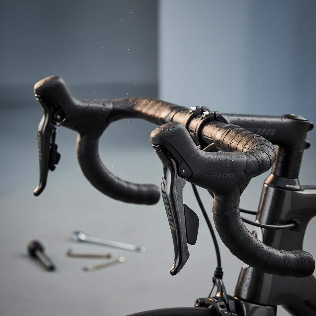 SRAM Rival AXS E1 Ersatz-Abdeckungen schwarz, Paar. Hochwertige Griffgummis für Schalt-/Bremshebel. Optimale Kontrolle und Komfort.