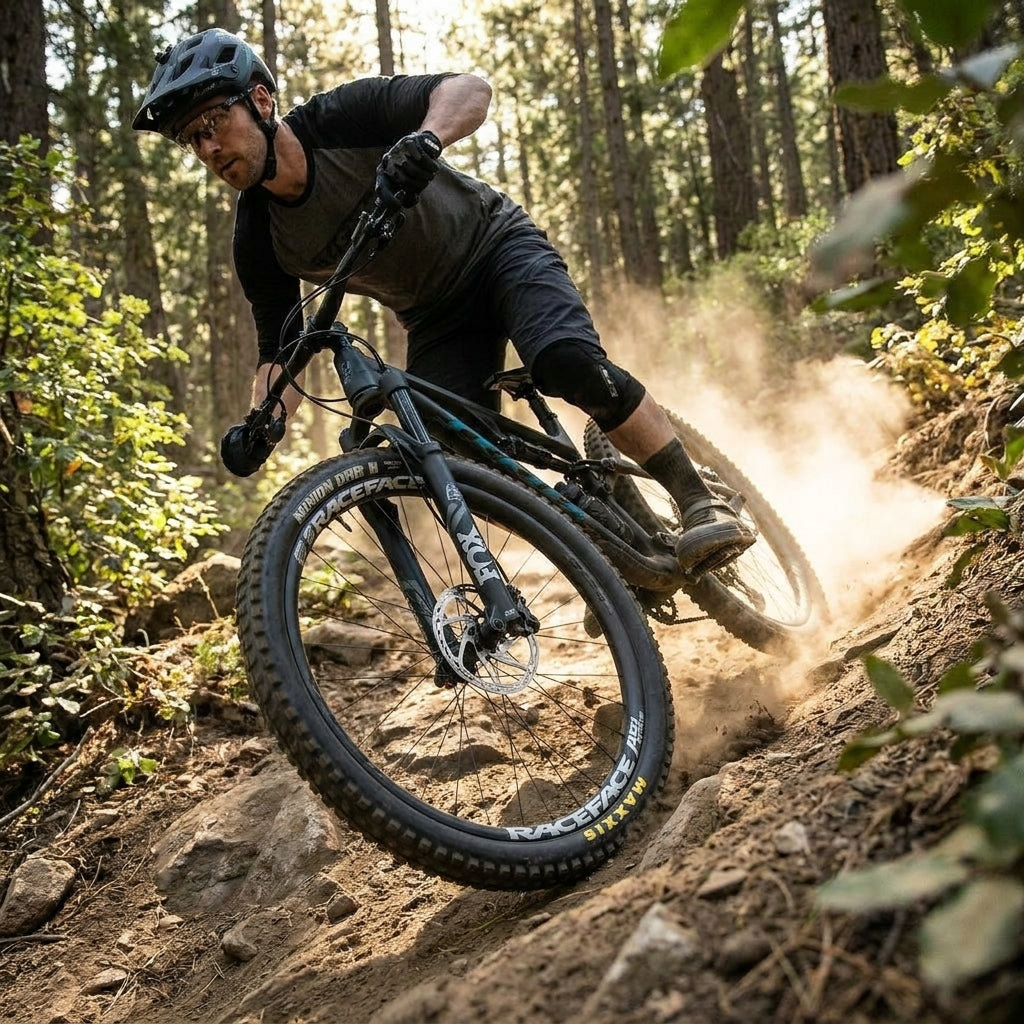 Race Face Arc Offset Felge 29 Zoll, 40mm, schwarz. Stabile Enduro Trail MTB-Felge für maximalen Grip und Kontrolle.