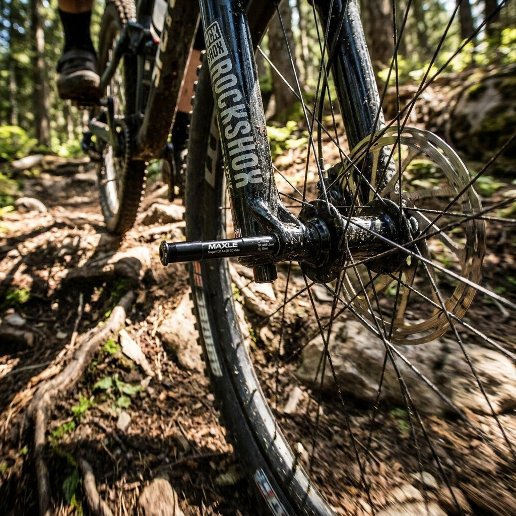 RockShox Maxle Stealth Steckachse 110x20 mm für MTB. Leichte, steife Achse für präzises Lenken und direkte Kraftübertragung.