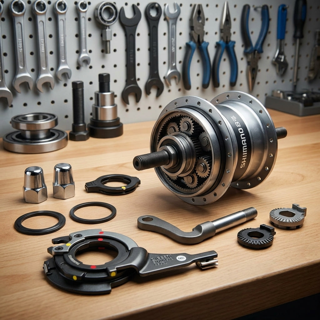 SHIMANO SG8C/SG8R 7L Kleinteile für 8-Gang-Getriebenabe. Präzise Fahrrad Reparatur Ersatzteile für Fachwerkstatt & Hobbyschrauber.