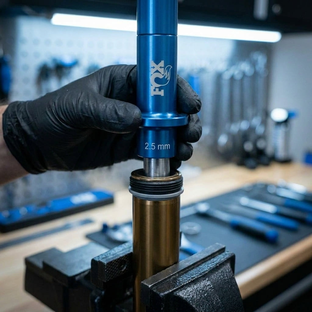 FOX Tooling Fork Bushing Install Spacer 2,5 mm: Präzises Montagewerkzeug für Federgabelbuchsen. Optimiert Gabel-Performance.